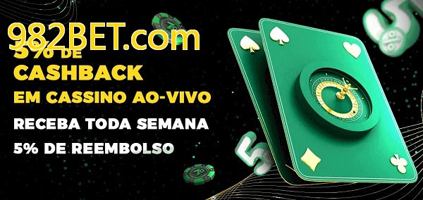 Promoções do cassino ao Vivo 982BET.com